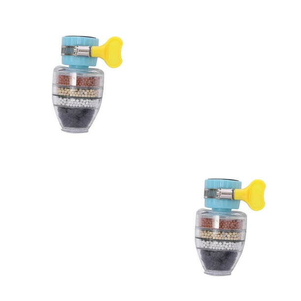 Moyic Fregadero de cocina, filtro de plástico para grifo, rociador, extensor de bañera para baño, rociador, adaptador de boquilla de Azul 2piezas