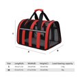 thumbnail image 3 of Pet Cat Carrier Bolso al aire libre Bolsa plegable para mascotas Bolsa de viaje para mascotas (Rojo S), 3 of 3