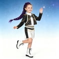 thumbnail image 7 of G'irl's Pop Star Cosplay Costume, Pop Singer Sequin Anime Game Idol Stage Performance Outfit, Jacket Shorts Set with Purple Braid for Halloween Fancy Dress, 7 of 7