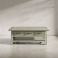 thumbnail image 2 of Jofran Telluride Rustic Distressed Acacia 50" Coffee Table with Caster Wheels and Pull-Through Drawers, 2 of 10