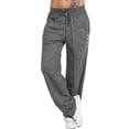 thumbnail image 3 of Decodeary Pantalons Amples pour Femmes, Pantalons de Jambe, Extérieur, Multifonction, Mode, pour Rendez-Vous, Multicolore, Gris Foncé, TTG, 3 of 6