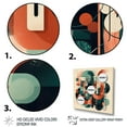 thumbnail image 3 of DESIGN ART Designart "Colors Of Progress I" Modern Midcentury Canvas Art Print 16 in. wide x 16 in. high, 3 of 5