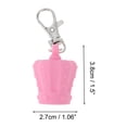 thumbnail image 2 of Unique Bargains 1 Pc Crown Lip Gloss Keychain Cap Pink Silicone, 2 of 5