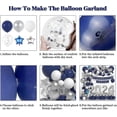 thumbnail image 4 of high qualityGraduation Decorations Class of 2024, Navy Blue & Silver Graduation Party Decor, Balloon Arch Garland Kit Silver Confetti Balloons Congrat, 4 of 5