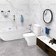 thumbnail image 5 of Juego de 5 accesorios de baño Nikou toallero soporte para papel gancho adhesivo color negro, 5 of 13
