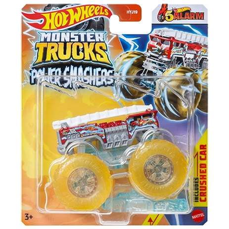 Mattel Hot Wheels Monster Trucks 5 Alarm Die-Cast Car, Gold