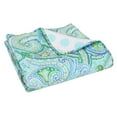 thumbnail image 3 of Levtex Home - Spruce Teal - Throw - Paisley - Teals, Greens and Blues - Quilt (50x60in.) and Sham 50x60in. - Cotton, 3 of 3