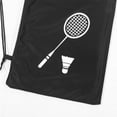 thumbnail image 4 of LOLIPPYY Black Thick Flannel Badminton Case with Rectangular Shape for Daily Use, 1 Piece Carrying Bag, 4 of 7