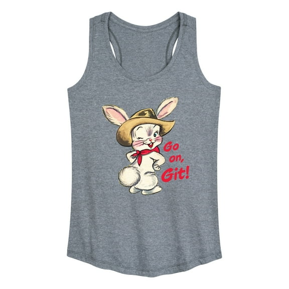 Instant Message - Go On Git - Women's Racerback Tank Top