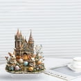 thumbnail image 5 of cpengpj Clearance Rabbits Easter Eggs Castle Decoration Living Room Study Display Cabinet Desktop 2D Decoration, 5 of 5