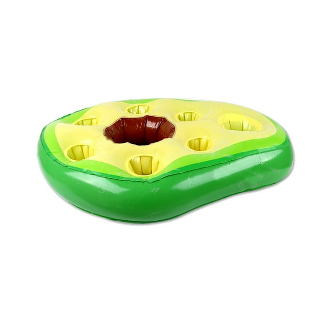 Inflatable Dinner Tray Fruit Shape Leak-proof Inflatable Strong Buoyancy Water Dining PVC Pool Drink Holder Float Beach Supply