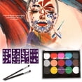 thumbnail image 1 of Face Painting Makeup Kit, Child Friendly 15 Colors Body Paint Makeup  for Home, 1 of 8