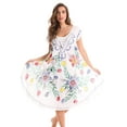 thumbnail image 3 of Riviera Sun Dress Dresses for Women (White Hand Paint, 1X), 3 of 4