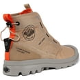 thumbnail image 3 of Palladium Pampa Travel Lite Unisex Lace Up Nylon Ankle Boot In Beige Size 11, 3 of 6