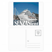 Giant Luxury Cruise Ship Poster Postcard Set Birthday Mailing Thanks Greeting Card