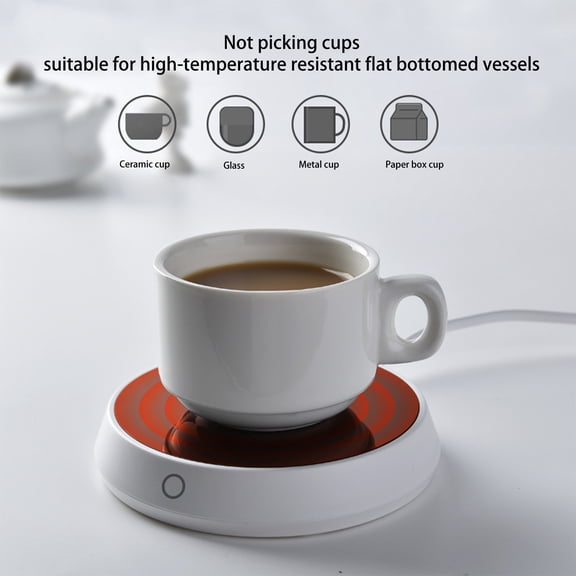 AYktou Mug Warmer-Fast Heating Coffee Mug Warmer for Desk with Constant Temperature and Auto Shut Off,USB Plug and Play,Ideal Coffee Gifts Accessories Keep Warmer for Beverages,Coffee,Tea,Water
