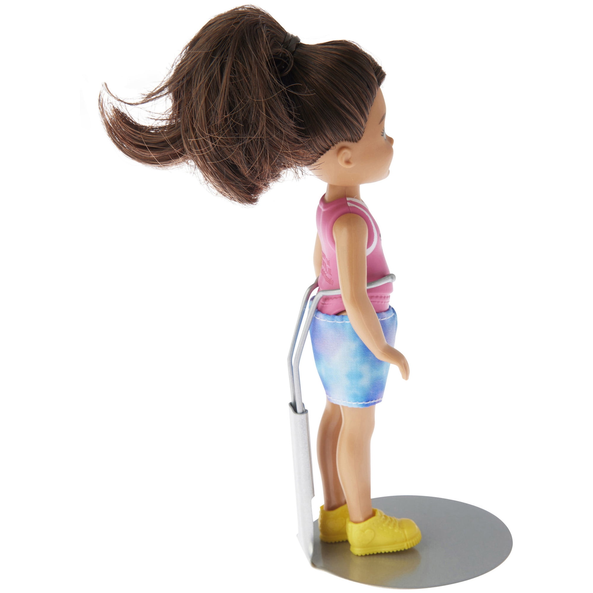 Plymor DSP-25S Silver Adjustable Action Figure Stand, fits 4.5, 5, and 5.5 inch Action Figures, Waist is 1" - 1.5" wide, 3" - 3.5" around, Pack of 6