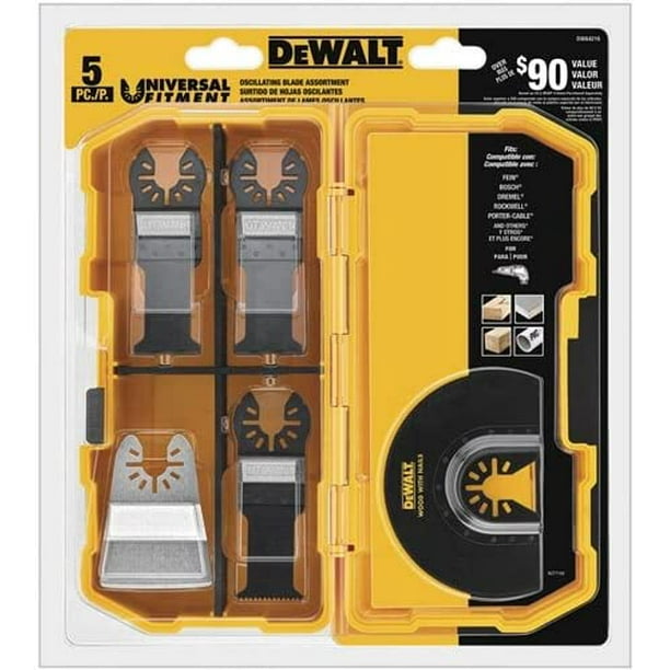 DEWALT Oscillating Tool Blades Kit, 5Piece (DWA4216)