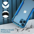 thumbnail image 5 of Compatible with iPhone 13 Pro Case, 2 in 1 Heavy Duty [Military Grade] Shockproof Drop Protection Case Compatible with iPhone 13 Pro 6.1 inch,Blue, 5 of 7