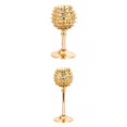 thumbnail image 1 of Portavelas de Cristal Macarena Candelabro Centro de Cumpleaños dorado 2 Piezas, 1 of 8