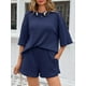 thumbnail image 2 of Conjunto de pijama Tankaneo para mujer con pantalones cortos de cintura elástica, 2 of 5