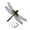 Black, variant on Dragonflies Humming Bird Stakes For Garden Stakes Decor Yard Ornaments For Hat Deer And Horse Fly Scare Devices For Indoor Outdoor