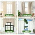 thumbnail image 5 of Ridicili 5/8" Telescoping Double Curtain Rods with Octagonal Finials, Pewter, 84"-120", 5/8 Inches Front and 1/2 Inches Back Double Window Drapery Rod, 5 of 6