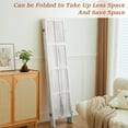 thumbnail image 2 of 4 Panel Wood Room Divider, Vintage Minimalist Room Divider Wall, Room Dividers and Folding Privacy Screens, Partition Room Dividers for Bedroom, White, 2 of 9