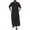 Black, variant on Men Kaftan Thobe Casual Long Sleeve Mens Thobe Arabic Button Front Shirt with Pockets Shirts for Men White Thobe for Men