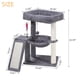 thumbnail image 2 of Torre para Gatos YOUPET con Poste Rascador y Hamaca, Gris, 2 of 8