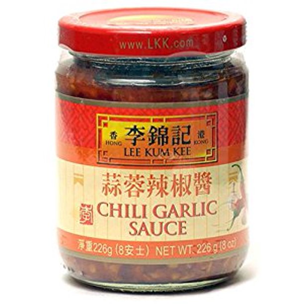 NineChef Bundle Lee Kum Kee Chili Garlic Sauce 8Ounce Jars (Pack of