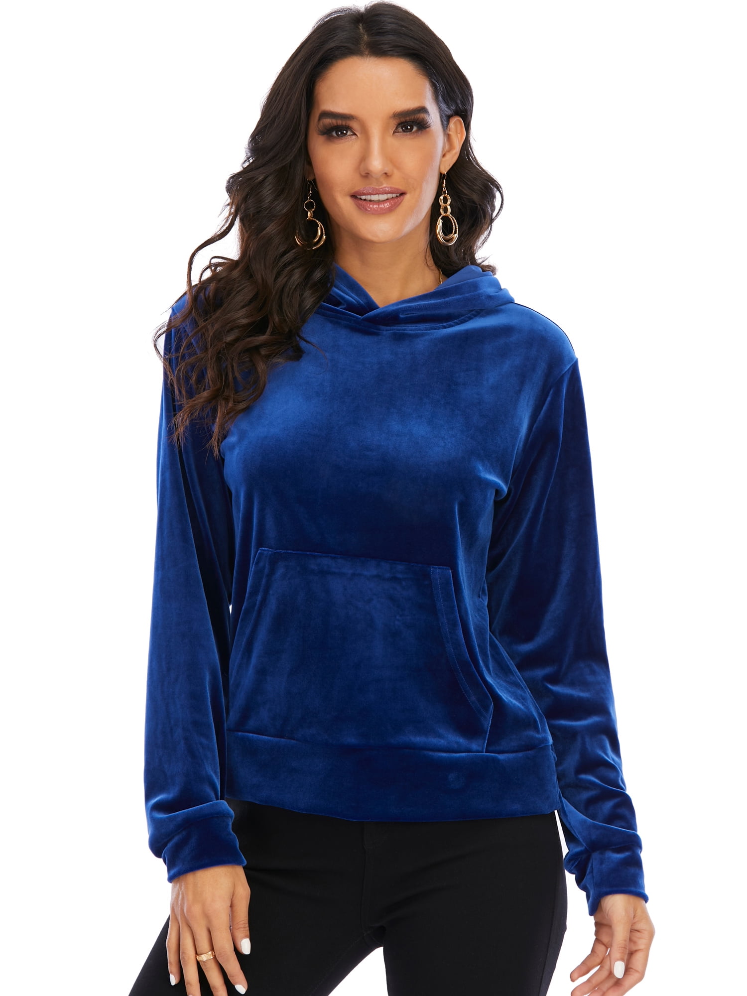 Kwd velvet hoodie top