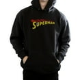 thumbnail image 3 of DC Comics Mens Superman Telescopic Crackle Logo Hoodie, 3 of 5