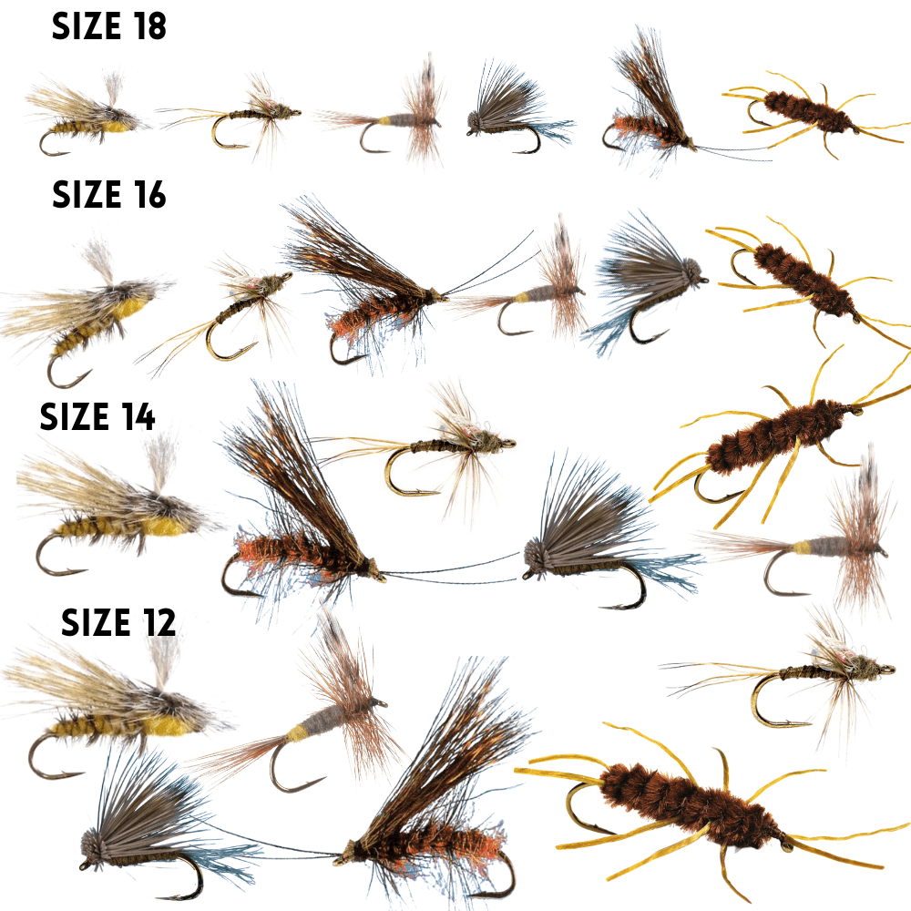 Bi-visible Black Size 12-20 4 pack Dry Fly ICE FLIES
