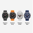 thumbnail image 5 of Samsung Galaxy Watch Ultra 47mm LTE Titanium Smart Watch, Titanium Silver, Gray Sport Band (2025)-International Version,, 5 of 11