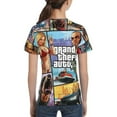 thumbnail image 5 of Grand Theft Auto Game Teen T-Shirt Crewneck Short Sleeve Double-Sided Print Summer Tee Shirts Top For Youth Boys Girls Children Small, 5 of 7