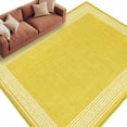 thumbnail image 2 of Rectangle Area Rugs 5 x 8 Ft, Yellow Retro Greek Key Non-Slip Residential Carpet, Geometric Greece Ancient Rustic Indoor Crawling Mats Runner Rugs for Living Room/Dining Room/Bedroom, 2 of 8