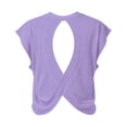 thumbnail image 5 of XIAONU Women Geometric Print T Shirt Loose Cap Sleeve Athletic Workout Top, 5 of 7