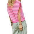 thumbnail image 5 of V Neck Cap Sleeve Tops Sleeveless Women Spring Sweater Vest, 5 of 5