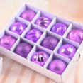 thumbnail image 4 of Juego de 12 adornos navideños con bolas de Navidad, bolas irregulares de lujo en caja de presentación para árbol de Navidad, 4 of 5