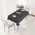 thumbnail image 2 of Clear Plastic Tablecloth x Vinyl PVC Rectangle Table Cloth Protector Oil Spill Proof Wipe Clean Table Cover for Dining Table Parties & Camping Crystal Clear, 2 of 7