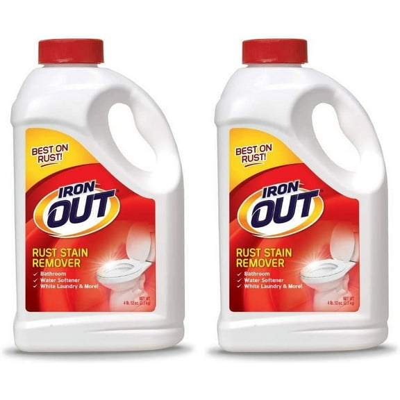 Iron OUT Rust Stain Remover Powder, 4 lb 12 oz, 2 Bottles