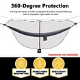 thumbnail image 2 of HOMEYA Hammock Mosquito Bug Net Camping Tent Mesh Cover, Double-Sided Zipper Outdoor Portable Netting, 2 of 10