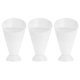 thumbnail image 1 of 3pcs Salad Cup French Fry Cone Dipping Cups Bowls French Fry Holder for Home Restaurant Hotel (White), 1 of 3