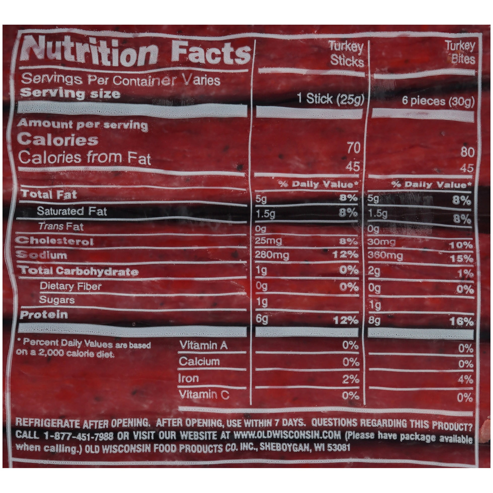 Old Wisconsin® Turkey Sausage Snack Sticks 32 oz. Pack
