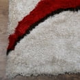 thumbnail image 2 of Rugsotic Carpets Hand Tufted Shag Polyester Eco-Friendly Area Rugs - 6'x9', Rectangle, Red Ivory, Plain Solid Design, High Pile Handmade Anti Skid Rugs for Living Room, Bed Room K00034, 2 of 5