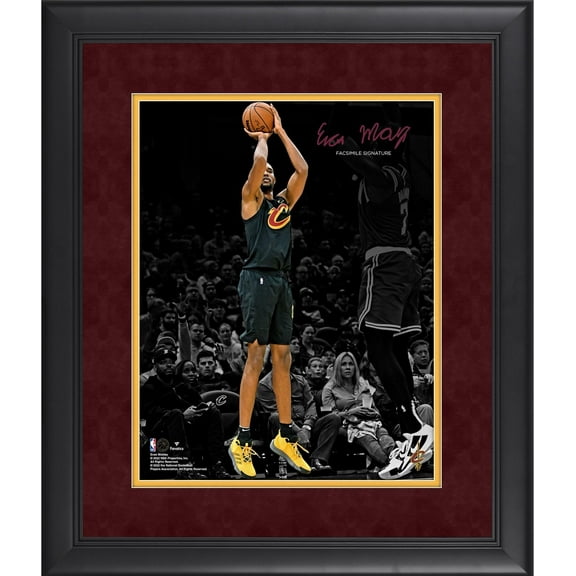 Evan Mobley Cleveland Cavaliers Framed 11" x 14" Spotlight Photograph - Facsimile Signature - Fanatics Authentic Certified