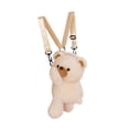 thumbnail image 3 of yuksok Bear Backpack Adorable Bag Cartoon Casual Stylish Shoulder Purse Beige, 3 of 9
