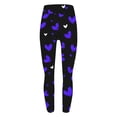 thumbnail image 7 of BLTIBY Valentine's Day Leggings for Women High Waisted Love Heart Graphic Workout Yoga Long Pants Spring Fashion Trousers Purple XXL, 7 of 7