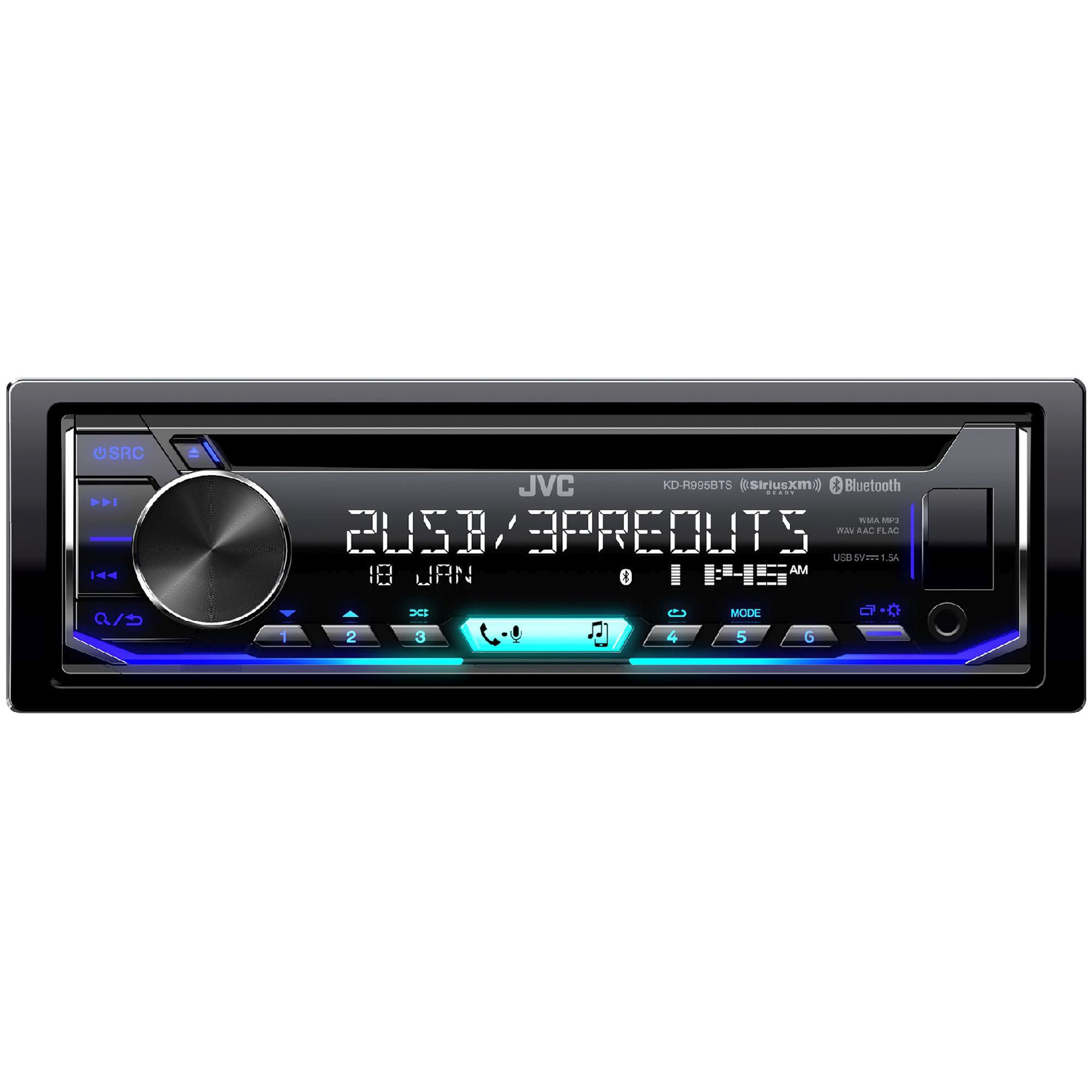 Kenwood KDCBT572U In-Dash Detachable Face AM/FM/CD/MP3 Car Stereo Receiver 